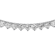 Load image into Gallery viewer, 14k White Gold 11.34Cts Diamond, 3 Prongs Each, Necklace
