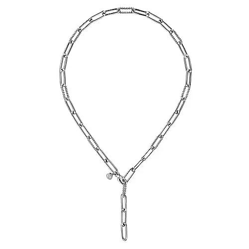 Sterling Silver Bujukan Bead Y Chain Necklace