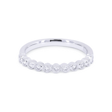 Load image into Gallery viewer, 14k White Gold 0.18Ct Diamond Band
