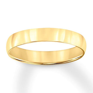 14k Yellow Gold 4.0mm Wide, Size 5.5 Highly Polished Band