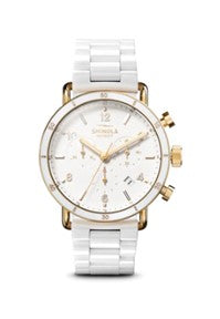 Shinola 40MM Canfield Sport Chronograph, White Ceramic
