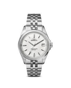 Shinola 36MM Circadian Monster, Alabaster Dial, Steel Bracelet