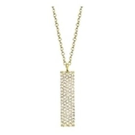 14k Yellow Gold 0.25Ct Five Row Diamond Bar Necklace.
