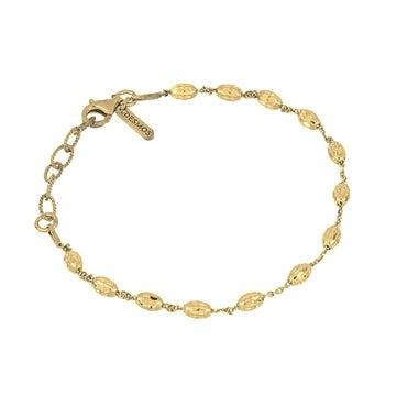 Sterling Silver Bracelet 7.25 Inch Long, available Gold Plated and Rhodium Plated