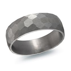 7MM Grey Tantalum Band, Size 10.0