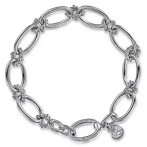 Sterling Silver Bujukan Link Bracelet