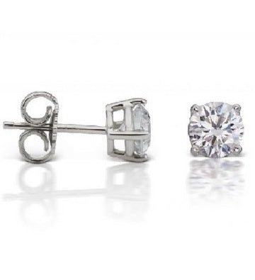 14k White Gold 1.65Ct Diamond Stud Earring