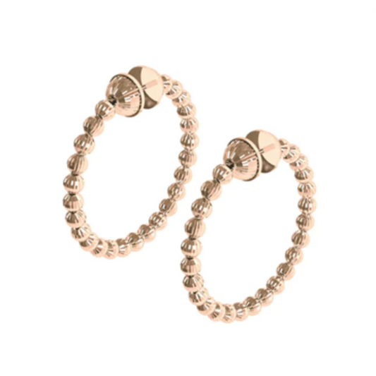 Sterling Silver Gold Plated 45mm Hoop Earring