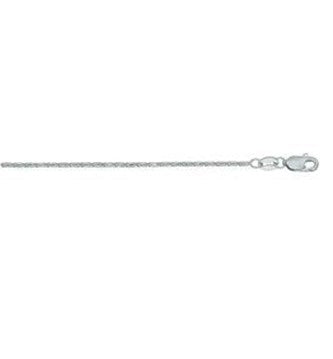 14K White Gold 0.9mm 2.3 Grams Lumina Chain 18 Inch