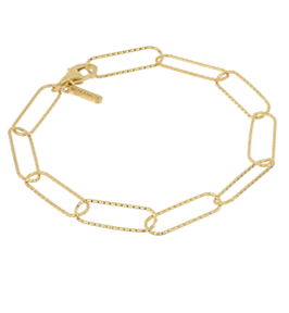 Sterling Silver Gold Plated Arabesque Clip 7.5 Inch Bracelet