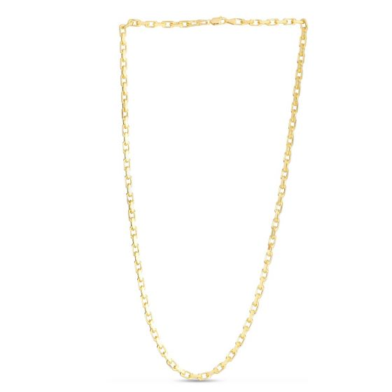 14K Yellow Gold 3.6mm French Cable Chain with Lobster Clasp 20 Inch