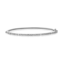 Load image into Gallery viewer, 14k Gold 0.40Ct Diamond Bangle Bracelet with 128 Diamonds, available in White, Rose and Yellow Gold
