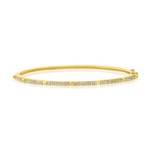 Load image into Gallery viewer, 14k Gold 0.40Ct Diamond Bangle Bracelet with 128 Diamonds, available in White, Rose and Yellow Gold
