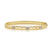 Load image into Gallery viewer, 14K Gold 0.36Ct Diamond Bangle Bracelet with 122 Diamonds, available in White, Rose and Yellow Gold
