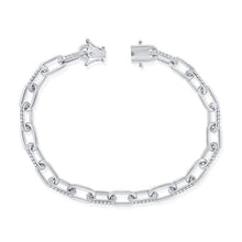 Load image into Gallery viewer, 14K Gold 0.70Ct Diamond link Bracelet with 108 Diamonds, available in White, Rose and Yellow Gold
