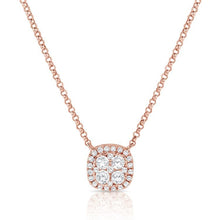 Load image into Gallery viewer, 14k Gold 0.37Ct Diamond Pendant with 29 Diamonds, available in White, Rose and Yellow Gold
