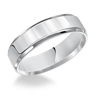 Platinum 5mm wide Plain Band, size 10.0