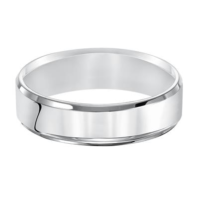 Platinum 5mm wide Plain Band, size 10.0