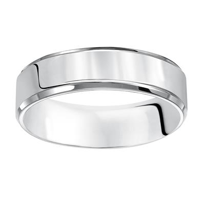 Platinum 5mm wide Plain Band, size 10.0