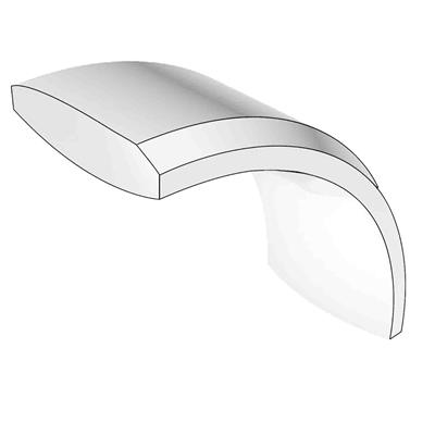 Platinum 5mm wide Plain Band, size 10.0