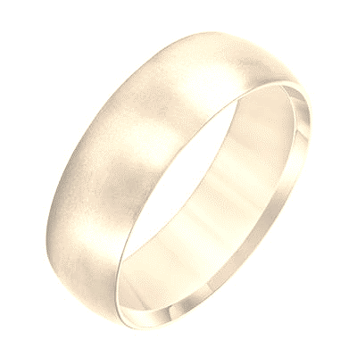 14k Yellow Gold Satin finish 5mm wide, size 10