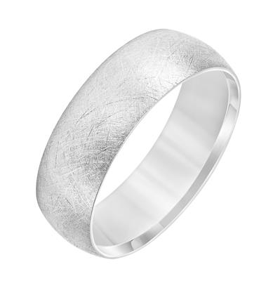 14k White Gold 7mm wide Band, size 10