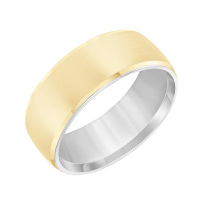 14k White inside, Yellow Outside Band size 10