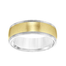 Load image into Gallery viewer, 14k White Gold inside, Yellow Outside, size 10
