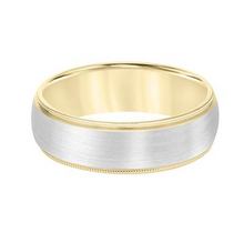 Load image into Gallery viewer, 14k Yellow and White Gold Wedding Band, Size 10.0
