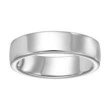 Load image into Gallery viewer, 14k White Gold 6mm wide Plain Band, Size 10.0
