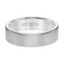 Load image into Gallery viewer, 14k White Gold Flat Edge Wedding Band, Size 10.0
