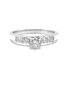 14k White Gold Ctr 0.19, Mounting 0.20 Diamond Ring