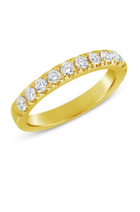 14k Yellow Gold 0.80 Ct Diamond Band