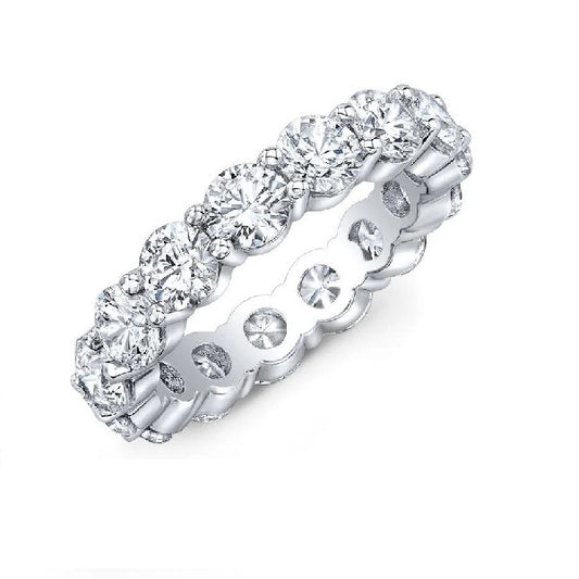14k White Gold 3.95 Ct Diamond Eternity Band