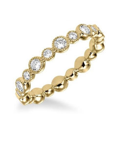 14k Gold 0.90Ct Diamond Eternity Band, Available in White and Yellow Gold