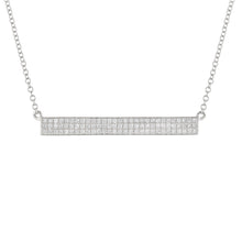 Load image into Gallery viewer, 14k 0.26 Carat Diamond Bar Necklace, Available in White, Rose and Yellow Gold
