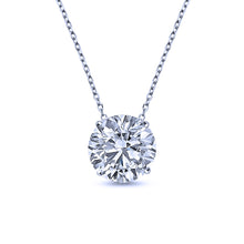 Load image into Gallery viewer, 14k Gold Diamond Solitaire Pendant, Available in Several Diamond Weights and Colors of Gold
