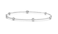 Load image into Gallery viewer, 14k Gold 0.25Ct Diamond by the Yard Six Station Bracelet
