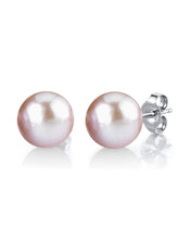 Load image into Gallery viewer, 14k Gold 5.0mm Japanese Culture Pearl Stud Earring, Available in White and Yellow Gold
