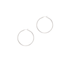 Load image into Gallery viewer, 14k White Gold 2.0x50.0 mm Hoop Earring
