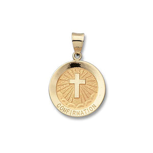 14k Yellow Gold 18.0 MM Confirmation Medal