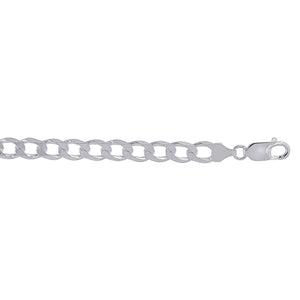 Sterling Silver 22" 8mm Curb Chain