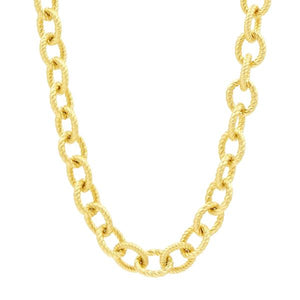 Freida Rothman Sterling Silver cz Gold plated open link toggle bracelet