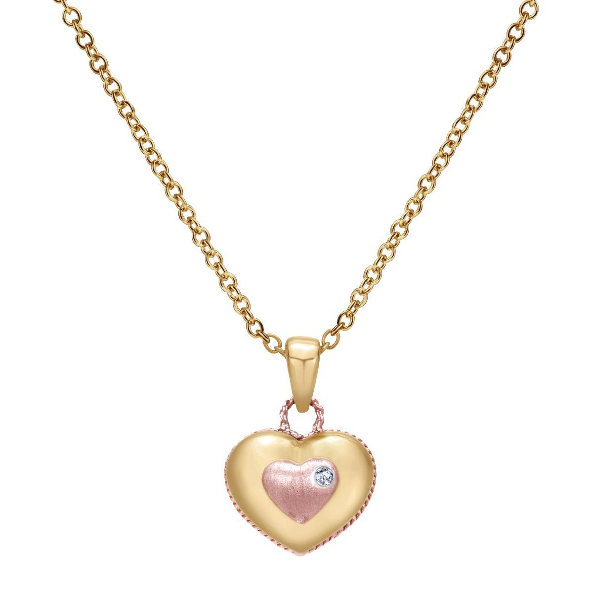 Gabriel 14k Yellow Gold Heart Pendant