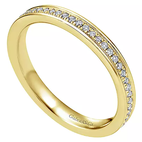 Gabriel 14k Yellow Gold 0.27 Ct Diamond Band