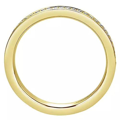 Gabriel 14k Yellow Gold 0.27 Ct Diamond Band