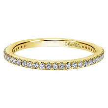 Load image into Gallery viewer, Gabriel 14k Gold 0.23 Ct Diamond Eternity Band, Available in White and Yellow Gold.
