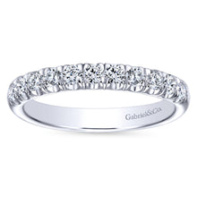Load image into Gallery viewer, Gabriel 14k White Gold 0.50 Carat Diamond Band.
