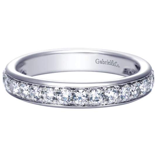 Gabriel 14k White Gold 0.75 Carat Diamond Band