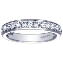 Load image into Gallery viewer, Gabriel 14k White Gold 0.75 Carat Diamond Band
